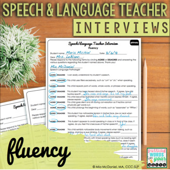 Preview of Speech and Language Teacher Interview | FLUENCY for Educational Impact