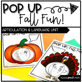 Preview of Speech and Language Therapy Craft: Pop Up Fall Fun