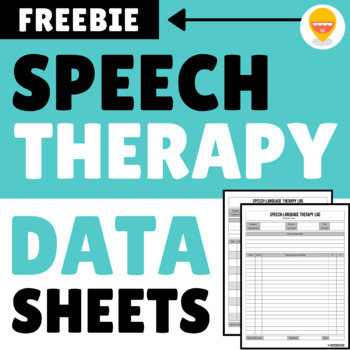 Preview of Speech Therapy Data Sheets FREEBIE