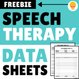 Speech Therapy Data Sheets FREEBIE