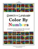 Speech and Language Color by Numbers