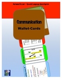 Speech and Language Wallet-Cards