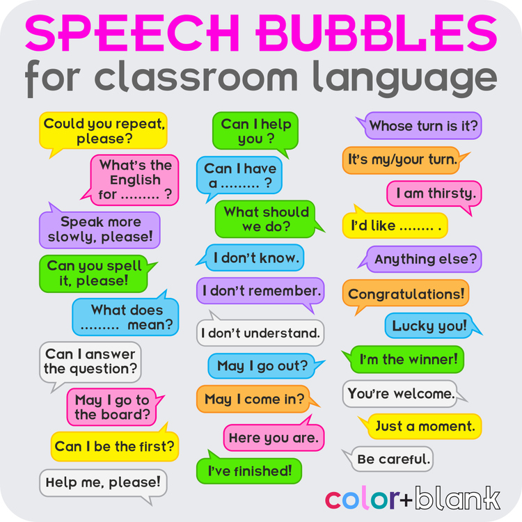 conversation speech bubbles worksheet
