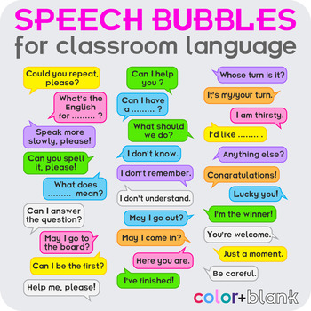 make sentence of speech bubble