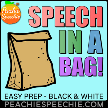 Preview of Speech in a Bag: Speech and Language Take Home Activities