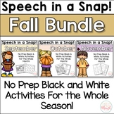 Speech in a Snap! Fall Bundle