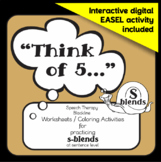 Speech therapy – /s/ blends sentence level practice: “Thin