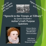 Speech to the Troops at Tilbury by Queen Elizabeth I Autho