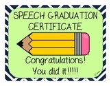 Speech/Language Certificates FREEBIE