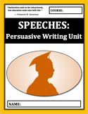 Speeches: Persuasive Writing Mini Unit & Assignment