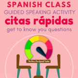 Spanish class Guided Speaking Communicative Activity Speed