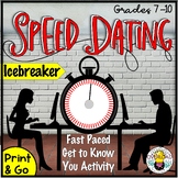 Back to School Speed Dating Icebreaker for middle and high