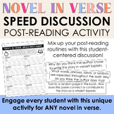 Speed Discussion Activity for ANY Novel in Verse: Novel St