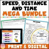Speed Distance Time Activities Mega Bundle