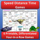 Speed Distance Time Fun Games Math Centers or Early Finish
