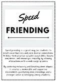 Speed Friending