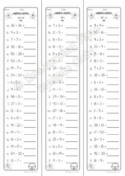 year 3 speed mental maths australian curriculum by resourcing time