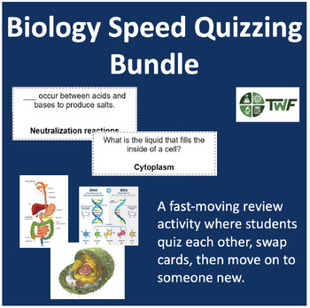 Preview of Speed Quizzing - Biology Bundle