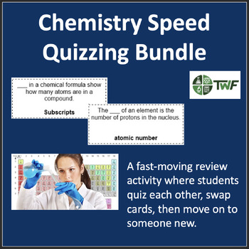 Preview of Speed Quizzing - Chemistry Bundle