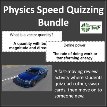 Preview of Speed Quizzing - Physics Bundle