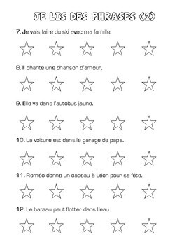 Speed Sentences Je Lis Des Phrases French By Mademoiselle Fearless