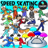 Speed Skating Clip Art Set {Educlips Clipart}