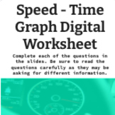 Speed-Time Graph Digital Google Slides Worksheet