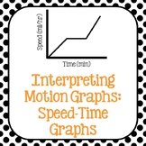 Speed-Time Graph Scenarios Card Sort Activity
