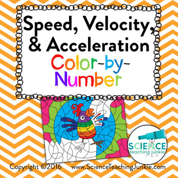 Preview of Speed, Velocity, & Acceleration Color-by-Number