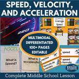 Speed Velocity Acceleration Complete 5E Lesson Plan
