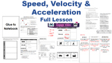 Speed, Velocity, Acceleration FULL LESSON (TEKS 8.6B)