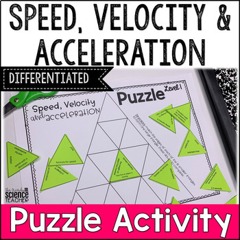 Preview of Speed, Velocity and Acceleration Review Puzzle [Activity]