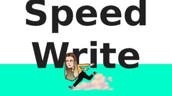 Preview of Speed Write - Persuasive writing