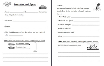 Preview of Speed and Direction