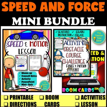 Preview of Speed and Motion Bundle | Physical Science Interactive Notebook