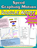 Speed and Motion Graph "Doodle" Style Notes with Slides, I