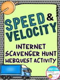 Speed and Velocity Internet Scavenger Hunt WebQuest Activity