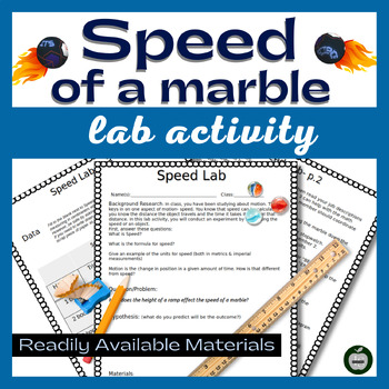 Preview of Speed of a Marble Lab Experiment & Motion Activity