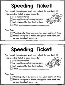 Speeding Ticket by Dizzy for Kindergarten | Teachers Pay Teachers