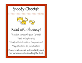 Speedy Cheetah Beanie Baby Reading Strategy Poster