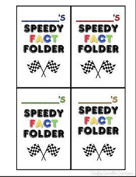 Preview of Speedy Fact Fluency Bundle Addition/Subtraction/Multiplication/Division