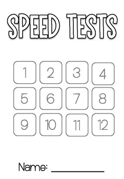 Preview of Speedy Maths Booklet