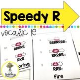 Speedy R Sound - Speech Therapy Vocalic R Cards - Motor Pl