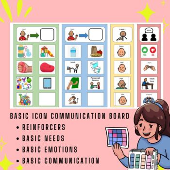 Preview of Speical Educaition / Austim Basic Icon Communication Board Reinforcers