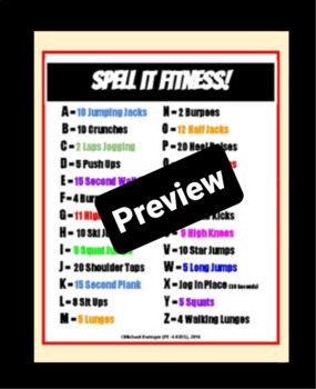 Preview of Spell It Fitness