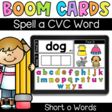 Spell a CVC Word (SHORT O) - Digital Task Cards - Boom Cards