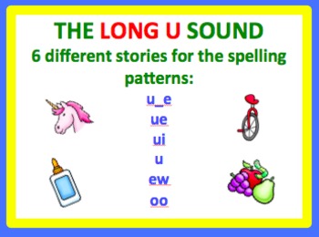 Preview of Spell by Patterns: LONG U STORIES