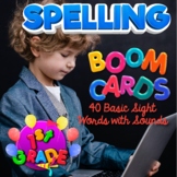 BOOM Cards Spelling Practice, 40 Words with Audio, 1st Gra