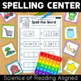 Spell the Word - Phonics Spelling Center -  (Science of Re