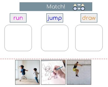 Preview of Spell to Communicate Practice, Verbs, Phonics, Reinforcers